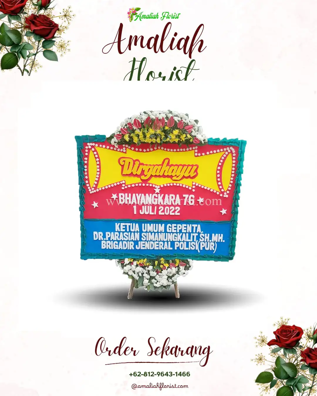 Papan Bunga HUT Ulang Tahun Harjokuncaran